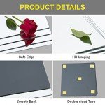 Ruomeng Home Gym Mirror Tiles - 10" x 10" x 12Pcs Full Length Mirror Tiles Glass Frameless Wall Mirror for Home Gym, Bedroom, Door & Bathroom