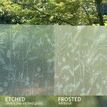 ChicSkin Etched Glass Window Privacy Film Decorative Moroccan Glass Decor, Thickened Vintage Window Film Tile Pattern Cling for Utility Room, Frost Square Classic 22.83"X75.98"