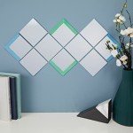 50 Pack Square Glass Mirror Tiles, 4 Inch Panels for Crafts, Centerpieces, DIY Home Decor