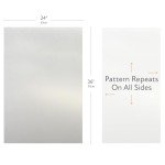 Artscape Etched Glass | Decorative Privacy Window Film with Etched Frosted Glass Pattern | Non-Adhesive & UV Protection | Easy to Apply & Removable | 24 x 36 Inches | Made in USA