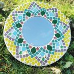 Youway Style Blue Mosaic Tiles for Crafts Bulk,3/4 inch Vitreous Square Glossy Mosaic Pieces, 2.2 Pounds Mosaic Glass Tiles for DIY Art Crafts Supplies