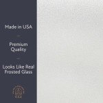 Artscape Etched Glass | Decorative Privacy Window Film with Etched Frosted Glass Pattern | Non-Adhesive & UV Protection | Easy to Apply & Removable | 24 x 36 Inches | Made in USA