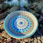 Youway Style Blue Mosaic Tiles for Crafts Bulk,3/4 inch Vitreous Square Glossy Mosaic Pieces, 2.2 Pounds Mosaic Glass Tiles for DIY Art Crafts Supplies