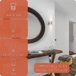 Kira Home Duo 14" Modern Wall Sconce with Frosted Glass Shades, for Bathroom/Vanity, Chrome Finish, Pack of 2