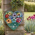 Youway Style Flower Mosaic Tiles for Crafts Bulk,1LB Iridescent Mosaic Tiles Supplies,Stained Floral Glass Tiles for Garden Decoration,DIY Glass Mosaic Crafts