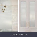 Artscape Etched Glass | Decorative Privacy Window Film with Etched Frosted Glass Pattern | Non-Adhesive & UV Protection | Easy to Apply & Removable | 24 x 36 Inches | Made in USA