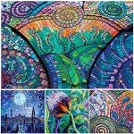 LITMIND Rectangular Iridescent Glass Mosaic Tiles for Crafts, 1.6" x 0.4" Precut Mixed Colors Stained Glass Strips, DIY Mosaic Making Supplies for Adults, 8oz