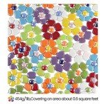 Youway Style Flower Mosaic Tiles for Crafts Bulk,1LB Iridescent Mosaic Tiles Supplies,Stained Floral Glass Tiles for Garden Decoration,DIY Glass Mosaic Crafts