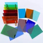 LITMIND 16 Sheets Transparent Stained Glass, 4 x 6 Inch Mosaic Tiles for Crafts, Assorted Colors Cathedral Art Glass for Making Projects