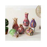 100 Pieces Bulk Mosaic Tiles Assorted Color Opaque Mosaic Glass Crafts Supplies for DIY Picture Coaster Home Mosaic Decoration(1x1cm,Green Series)