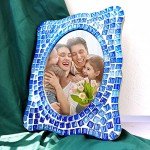 BigOtters Glass Mosaic Tiles 0.3LB, 4 Shapes Stained Glass Pieces for DIY Crafts, Home Decor, Art Projects, Window & Mirror Decorations