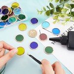 OLYCRAFT 36pcs 6 Colors Round Glass Mosaic Tiles 1 Inch Crystal Mosaic Glass Pieces Window Hangings Ornament Mosaic Tiles Pieces for DIY Mosaic Art Crafts Home Decoration - Mixed Color