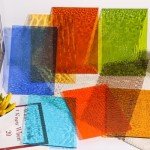 Adrattnay 30Pcs Stained Glass Sheets 4 x 6in, Translucent Stained Glass Sheets 1/8in with Ripple Texture, 3mm Colored Glass Sheets for Mosaic Glass Tiles Projects Cathedral Window Art Glass Crafts