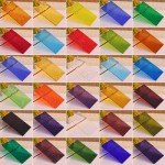 Adrattnay 30Pcs Stained Glass Sheets 4 x 6in, Translucent Stained Glass Sheets 1/8in with Ripple Texture, 3mm Colored Glass Sheets for Mosaic Glass Tiles Projects Cathedral Window Art Glass Crafts