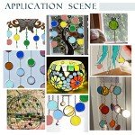 OLYCRAFT 36pcs 6 Colors Round Glass Mosaic Tiles 1 Inch Crystal Mosaic Glass Pieces Window Hangings Ornament Mosaic Tiles Pieces for DIY Mosaic Art Crafts Home Decoration - Mixed Color