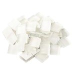 Mosaic Tiles 225 Pieces / 200 g Pack of Crystal Glass Mosaic Mosaic Tile Supplies for Home Decoration, DIY Crafts, Plates, Picture Frames, Flowerpots – 1x1 cm Square Tiles (White)