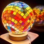 Giftmeet Mosaic Tiles for Crafts, 350 Pieces Crystal Mosaic Tiles Assorted Color, Glass Mosaic Tiles Opaque for DIY Art Projects, Jewelry Making, Home Decoration (Orange)