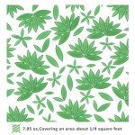 Youway Style Green Leaf Mosaic Tiles for Crafts Bulk,200g Petal Mosaic Glass Pieces,Flower Glass Tiles for DIY Garden Mosaic Making