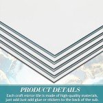 Soaoo Square Glass Mirror Tiles 6 Inch Square Mirror Mosaic Panels Glass Tile Craft for DIY Crafts Projects Supplies Decoration Centerpieces Home Wall Table Ceiling Decor(30 Pcs)