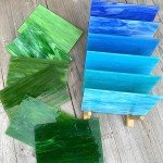 LITMIND 24 Sheets Vibrant Stained Glass Variety Pack – 6 x 4 Inch Tiffany Style Opaque Art Glass for Mosaic & DIY Crafts