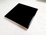 Black Ceramic Shower Floor Tile 4.25 Inch