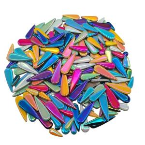 Iridescent Ceramic Mosaic Tiles for DIY Crafts
