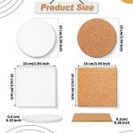 Zopeal 96 Pcs Ceramic Tiles for DIY Crafts