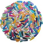 Iridescent Ceramic Mosaic Tiles for DIY Crafts