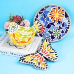 Iridescent Ceramic Mosaic Tiles for DIY Crafts