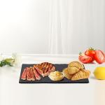 Black Slate Tile Set for Serving and Display