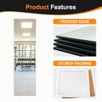 Delma Frameless Glass Wall Mirror Tiles, 4PCS
