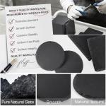 Handmade Slate Coasters Set - 36 Pieces
