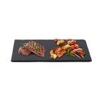 Black Slate Tile Set for Serving and Display