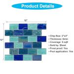 Glass Mosaic Tile Sheets for Shower and Kitchen