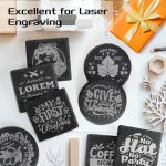 Handmade Slate Coasters Set - 36 Pieces