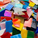 Mosaic Glass Tile Pieces for Crafting - 35oz