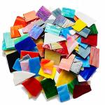 Mosaic Glass Tile Pieces for Crafting - 35oz