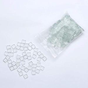 Clear Glass Mosaic Tiles - 200 Pieces for DIY