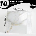 10-Pack Waterproof Marble Peel and Stick Tiles