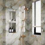 10-Pack Waterproof Marble Peel and Stick Tiles