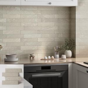 COLAMO 10 PC Beige Limestone Peel and Stick Tiles