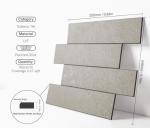 COLAMO 10 PC Beige Limestone Peel and Stick Tiles