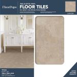Canyon Peel & Stick Shower Floor Tiles, Brown