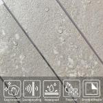 COLAMO 10 PC Beige Limestone Peel and Stick Tiles