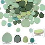 Green Pebble Ceramic Mosaic Tiles for DIY Projects