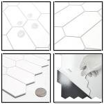 White Long Hexagon Peel and Stick Tile Set