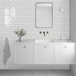 Glossy White Peel and Stick Subway Tile 100-Piece