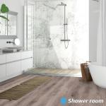 Peel and Stick Wood Look Shower Floor Tiles
