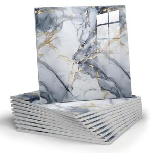 Marble Peel and Stick Shower Floor Tiles - 10pcs