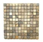 1x1 Harmony Slate Tumbled Mosaic Tile
